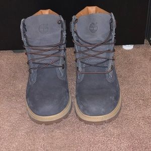 Navy blue timberland boots